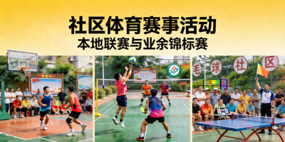 社区体育赛事活动，本地联赛与业余锦标赛