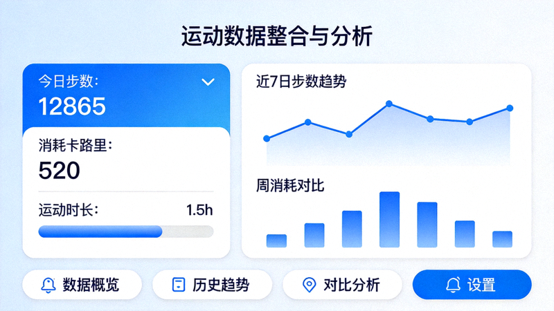 运动数据整合与分析工具使用界面